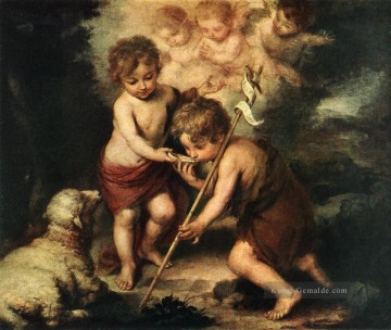  kind - Kinder mit Shell spanischen Barock Bartolomé Esteban Murillo